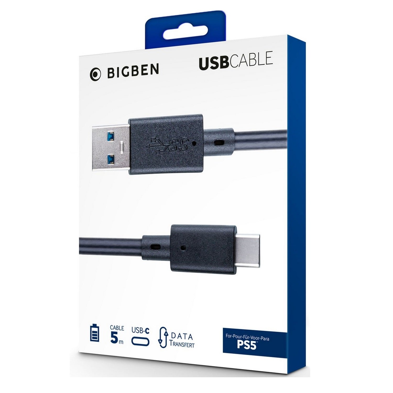 5 méteres USB kábel PS5 NACON (PS5)