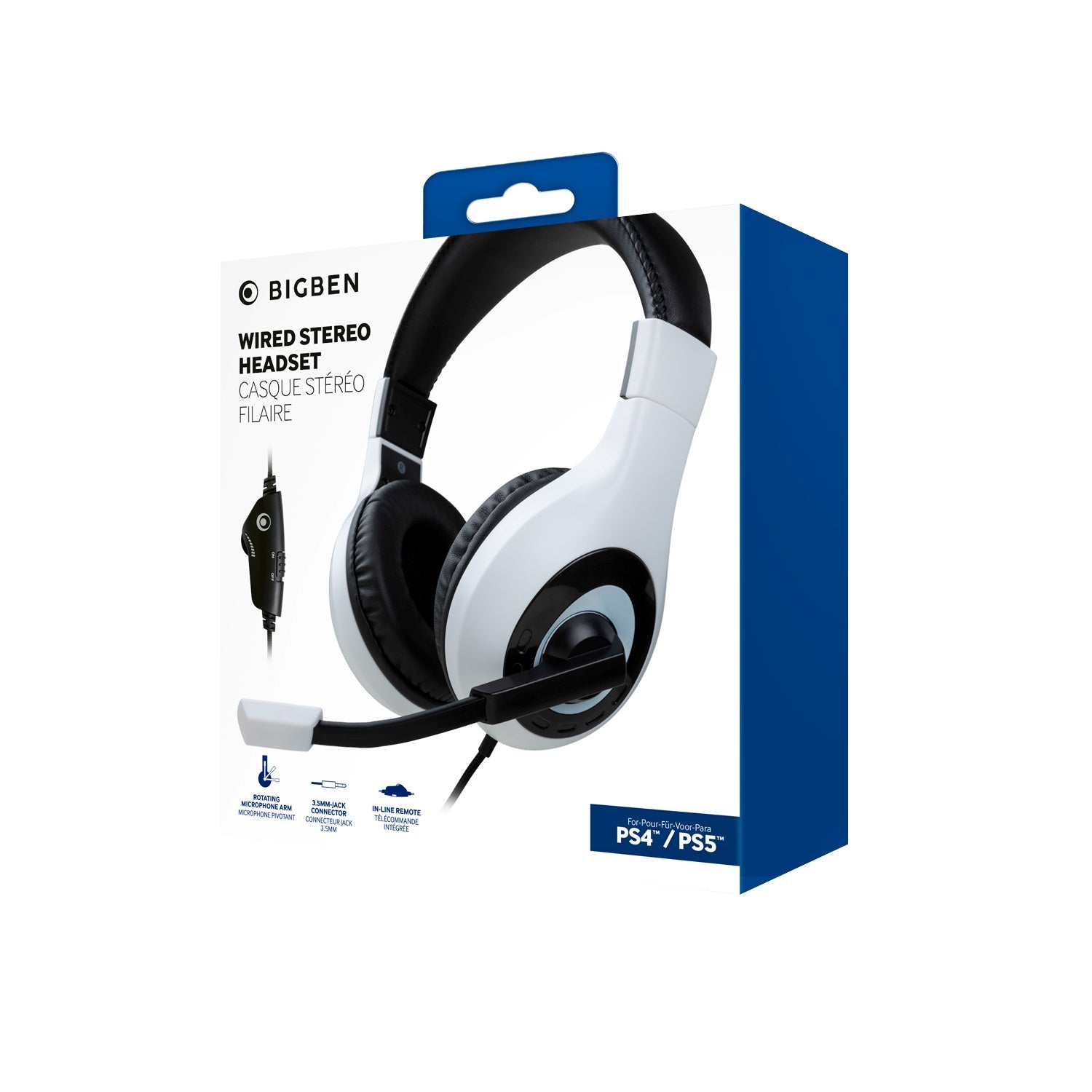 Stereo Gaming Headset V1 Fehér (PS5)