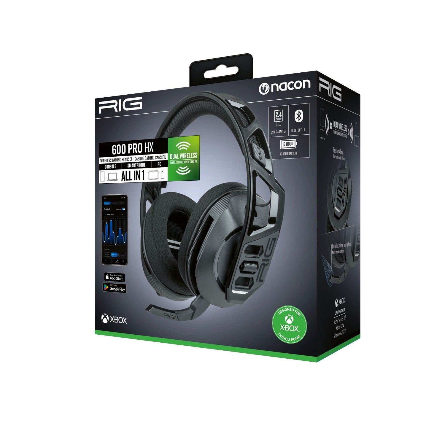 Nacon RIG 600 PRO HX Gaming Headset fekete (XBO/XBX)-6