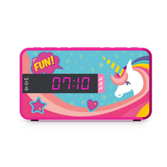 Bigben Kids Unicorn Dual Ébresztőóra cserélhető előlappal  (Platform nélküli)-2